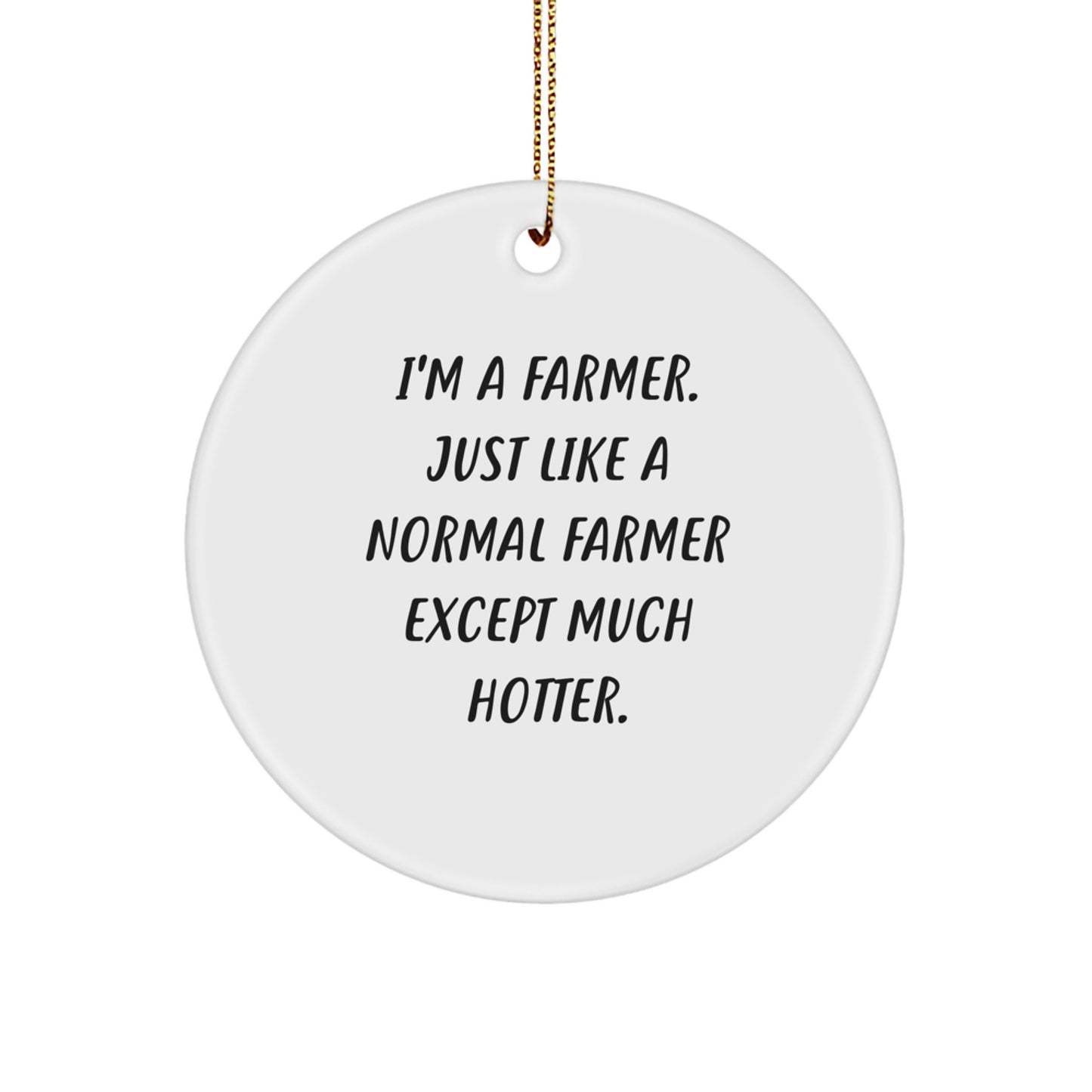 Farmer Keepsake Christmas Ornament for Him Surprise Gift - Image 1
