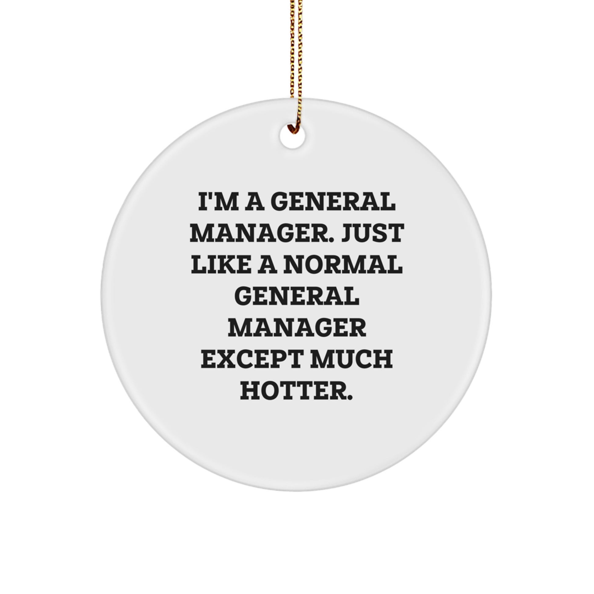 General Manager Keepsake Christmas Ornament for Him Gift - Image 1