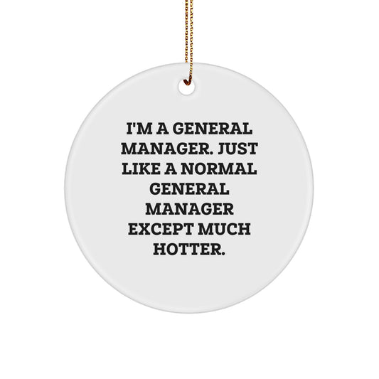 General Manager Keepsake Christmas Ornament for Him Gift - Image 1