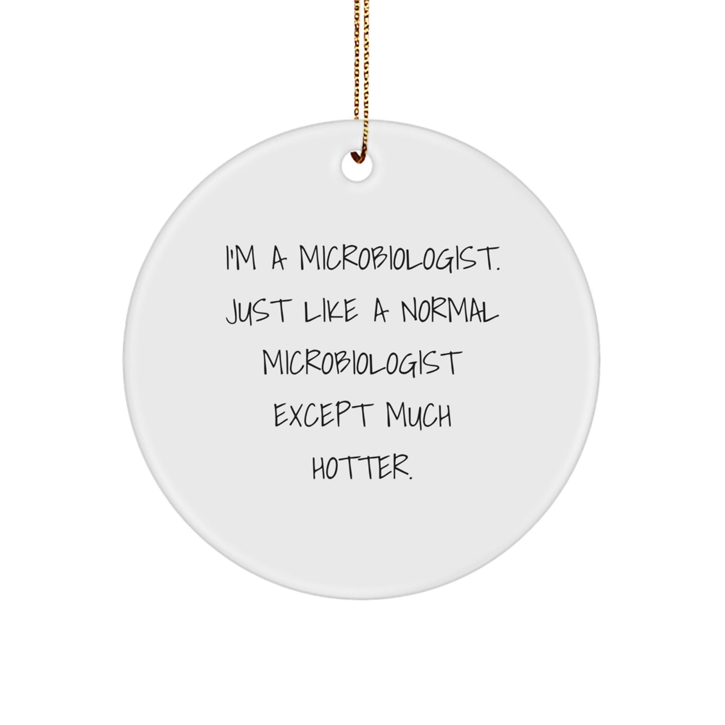 Favorite Microbiologist Christmas Ornament for Kids Gift - Image 1