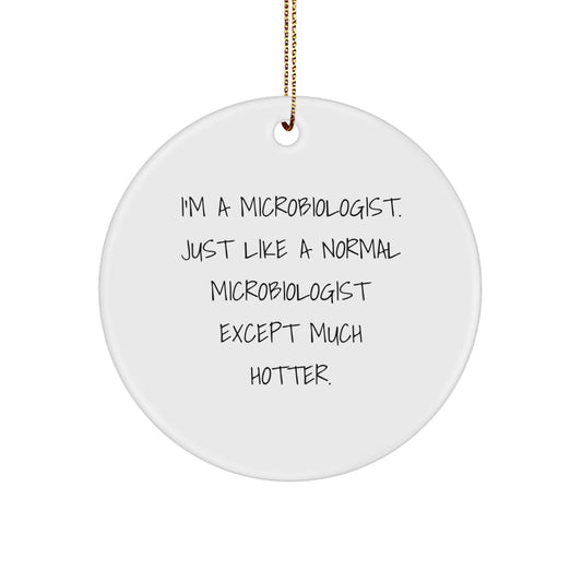 Favorite Microbiologist Christmas Ornament for Kids Gift - Image 1