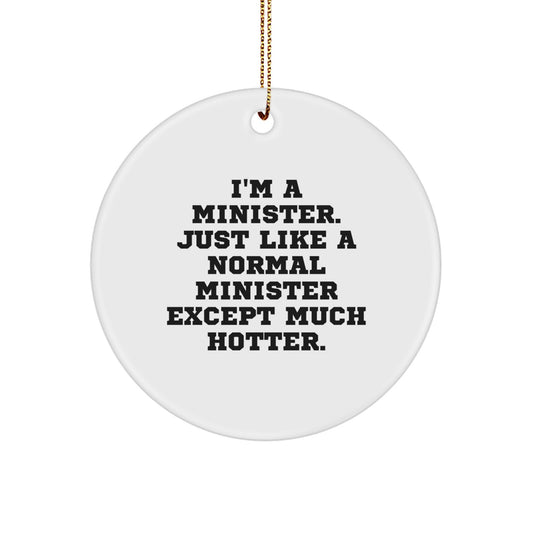 Minister Christmas Ornament Gift for Coworkers Idea - Image 1