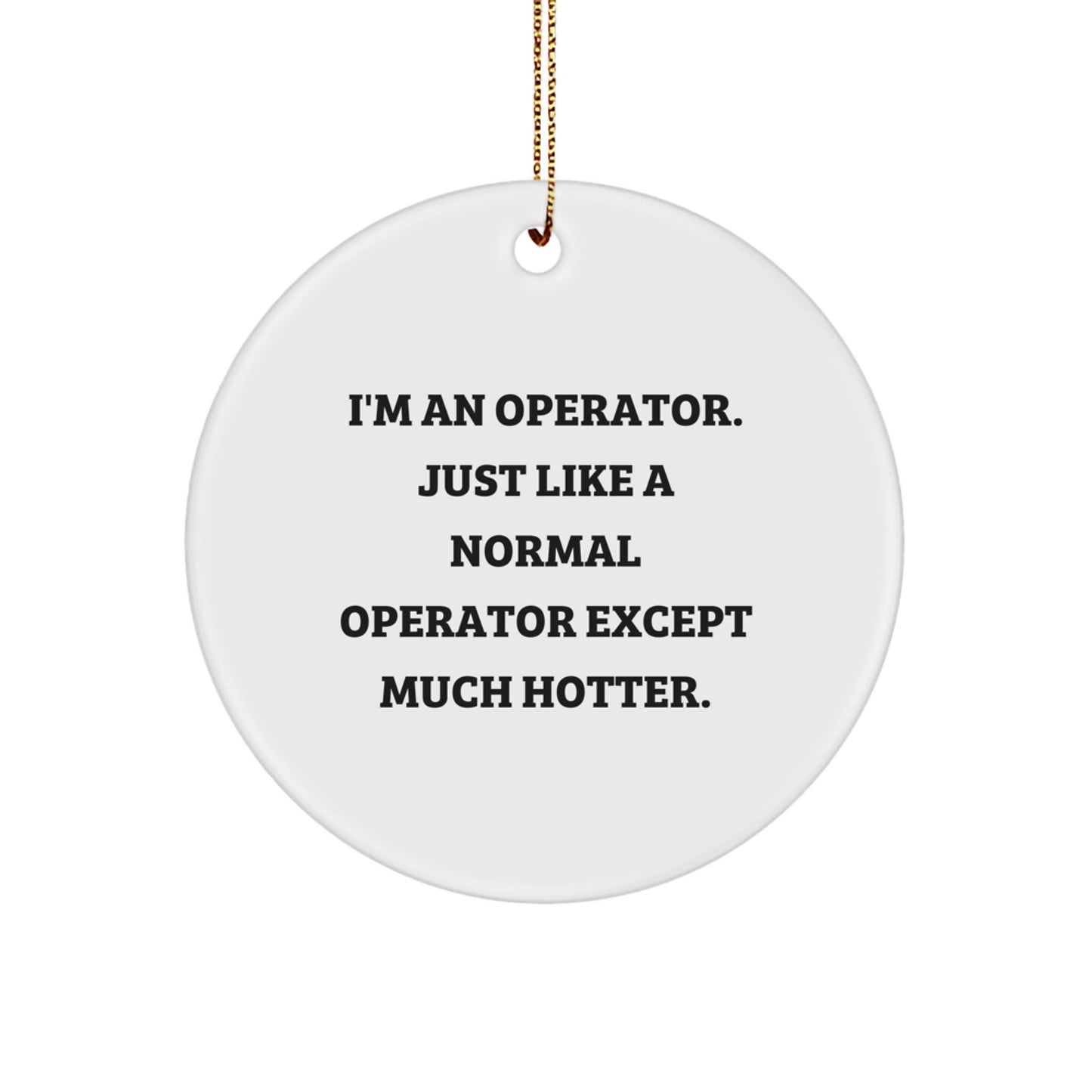Christmas Gift Operator Ornament for Her Present - Image 1