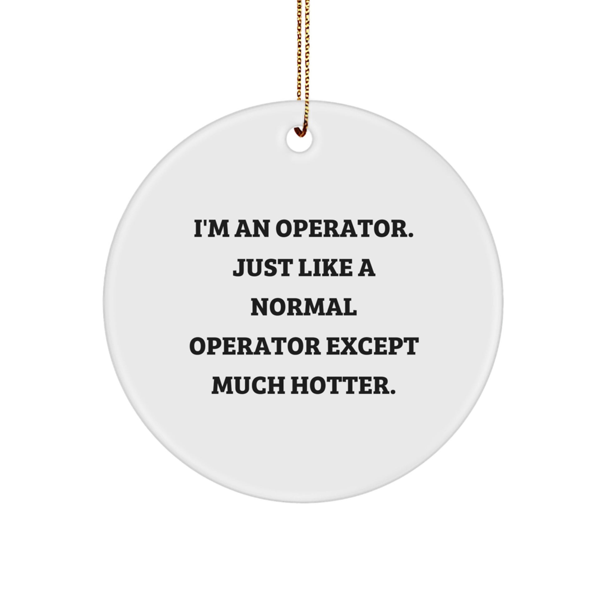 Christmas Gift Operator Ornament for Her Present - Image 1