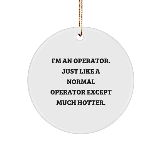 Christmas Gift Operator Ornament for Her Present - Image 1