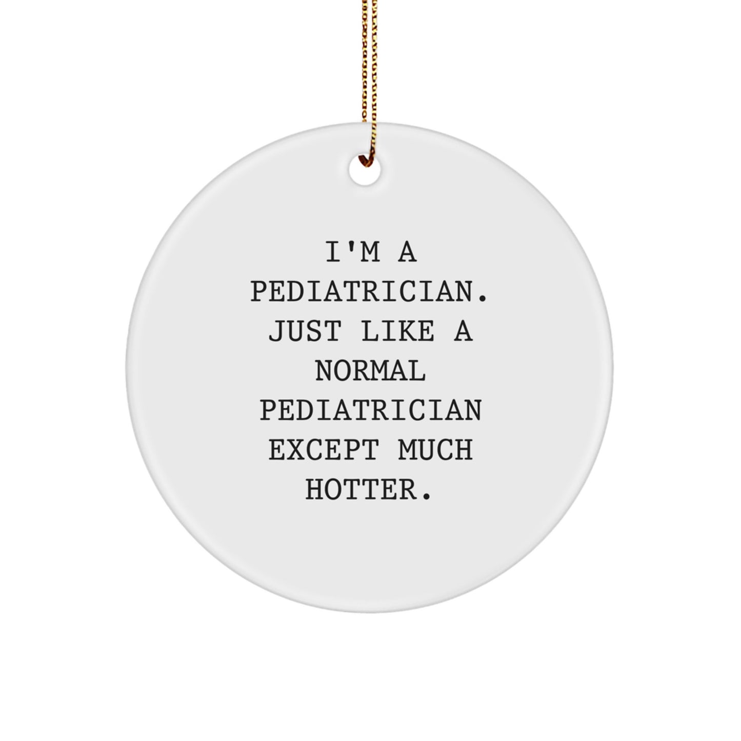 Pediatrician Treasure Circle Ornament for Family Christmas Gift - Image 1