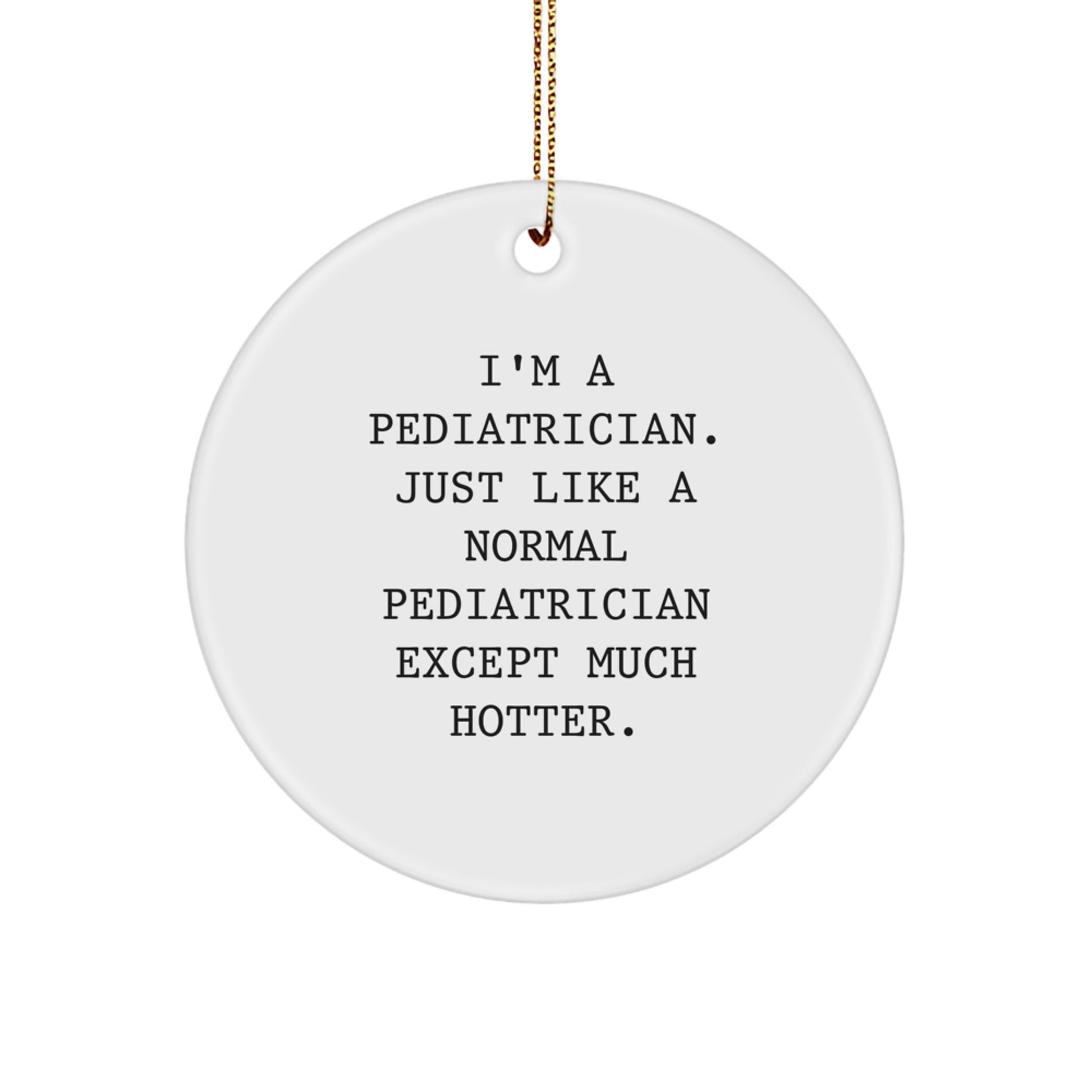 Pediatrician Treasure Circle Ornament for Family Christmas Gift - Image 1