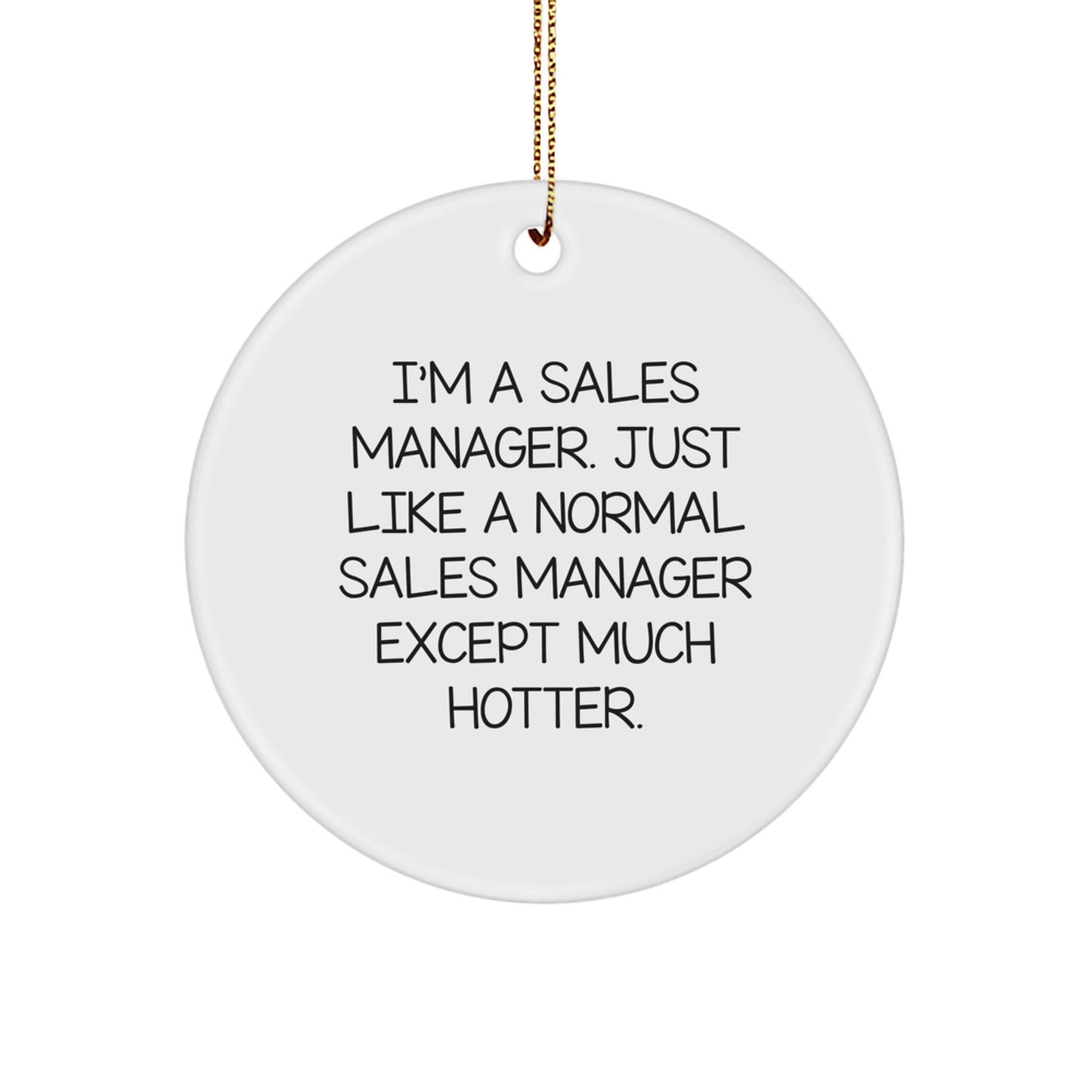 Bright Sales Manager Keepsake Christmas Ornament for Him Gift - Image 1