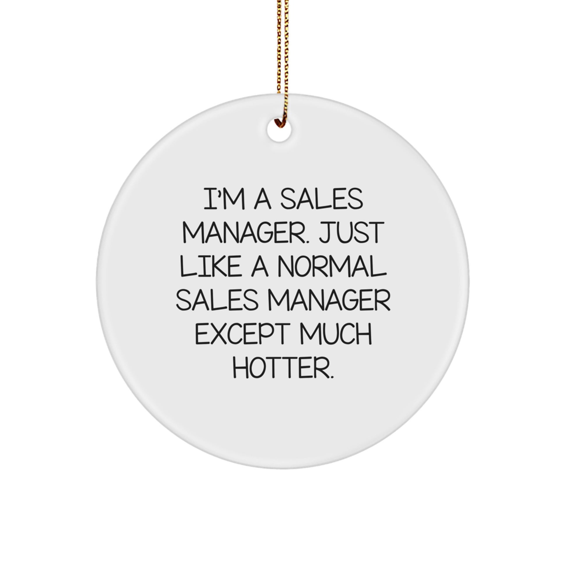 Bright Sales Manager Keepsake Christmas Ornament for Him Gift - Image 1