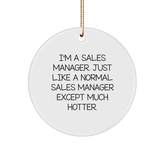 Bright Sales Manager Keepsake Christmas Ornament for Him Gift - Image 1