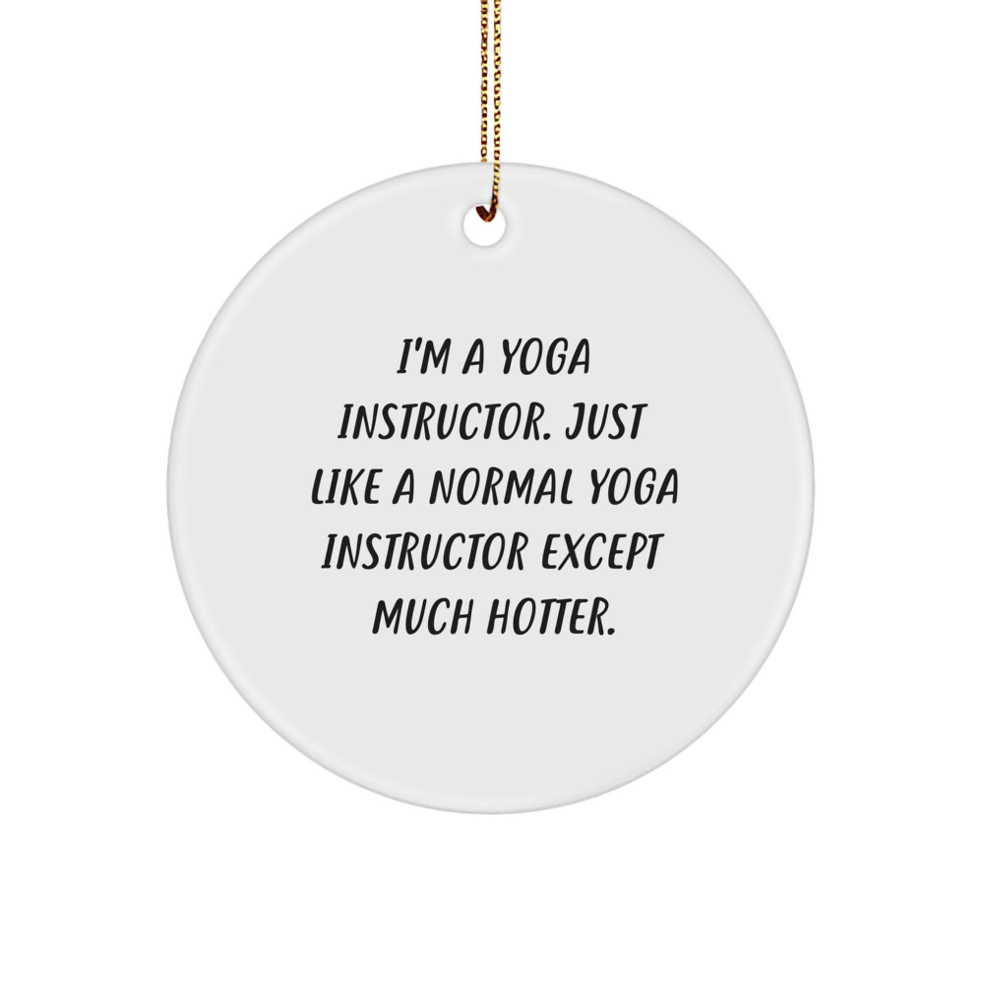 Christmas Gift for Her Yoga Instructor Keepsake Ornament Present - Image 1