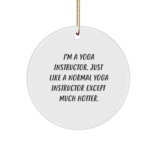 Christmas Gift for Her Yoga Instructor Keepsake Ornament Present - Image 1
