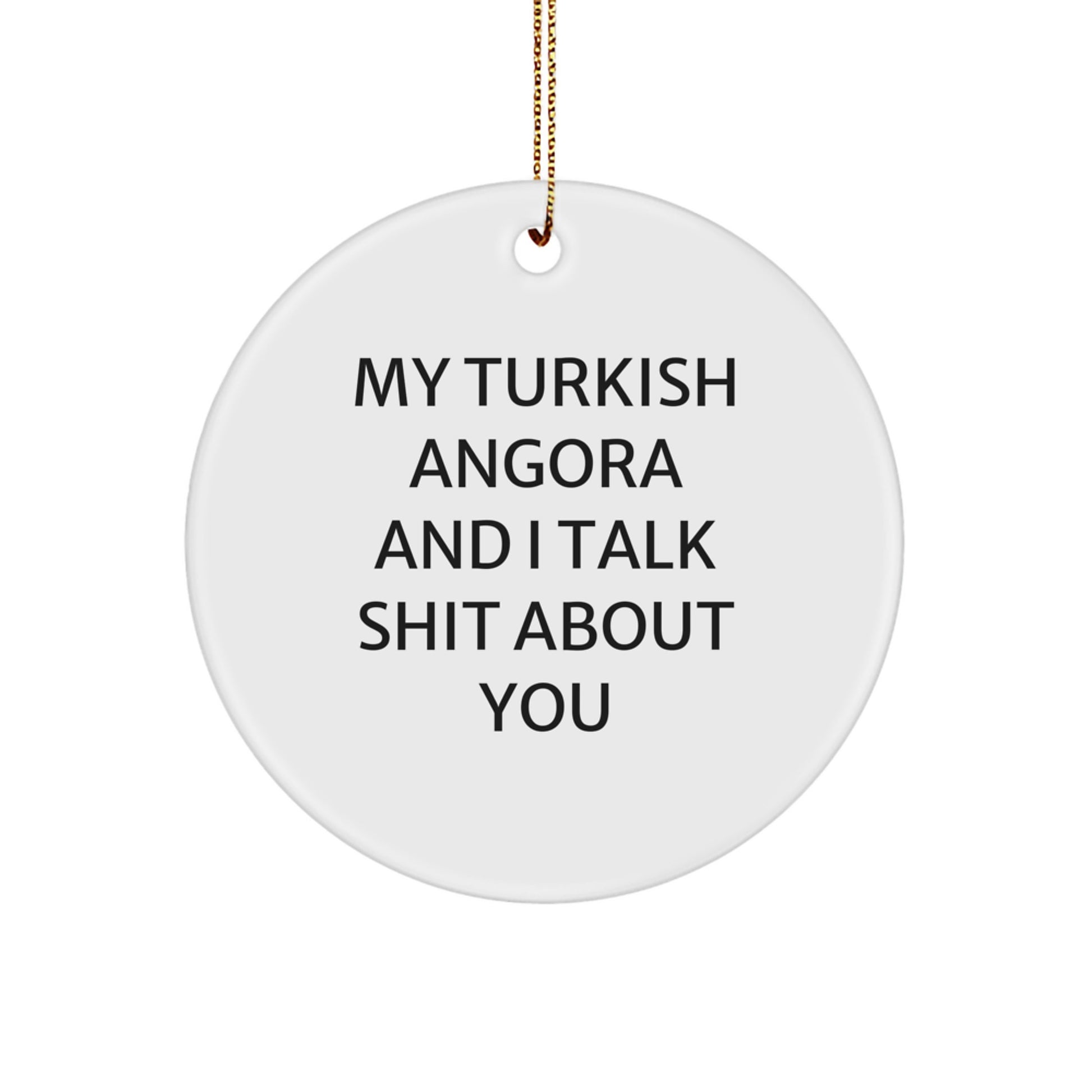 Turkish Angora Circle Ornament Treasure for Family Christmas Gift - Image 1