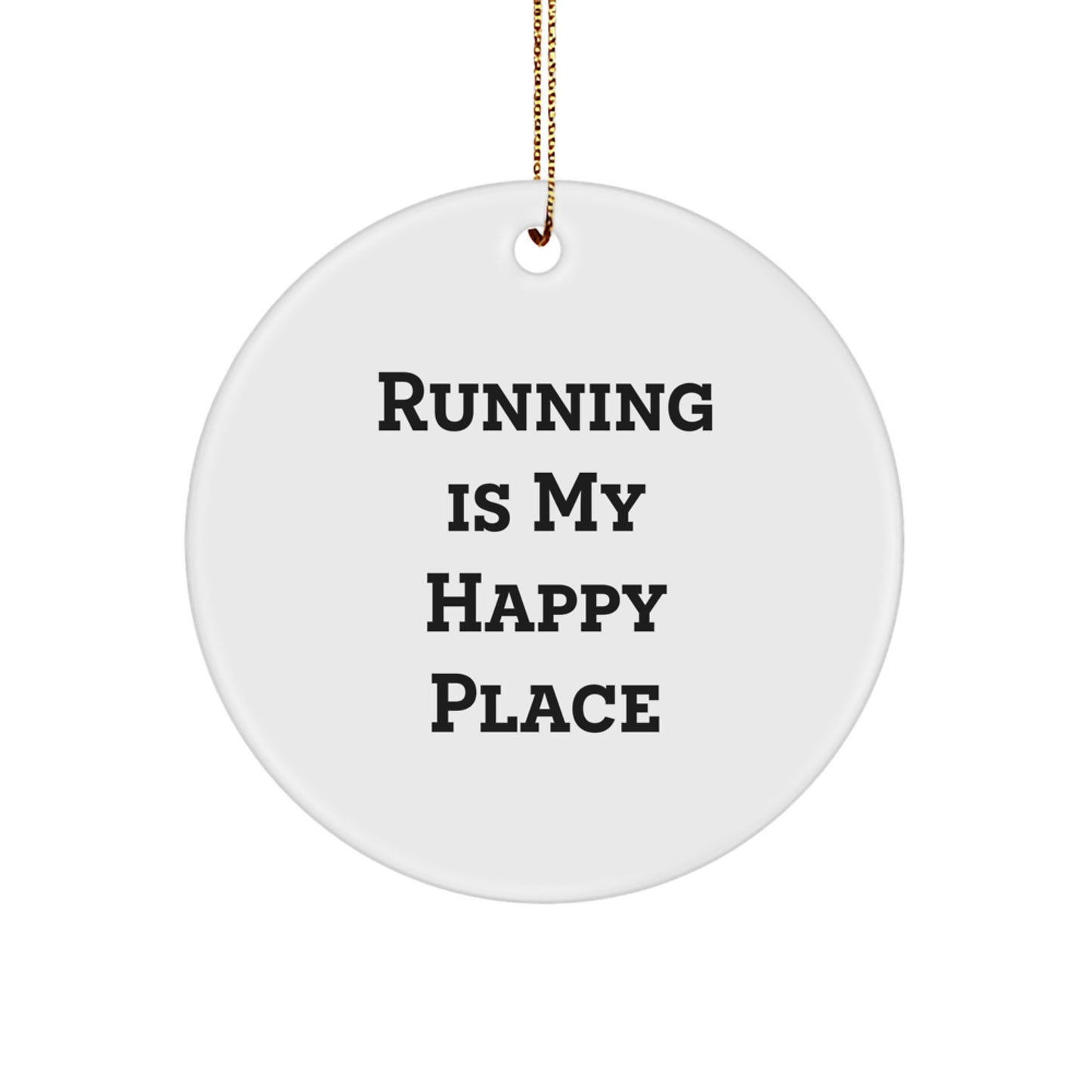Running Keepsake Christmas Ornament for Him Gift - Motivational - Image 1