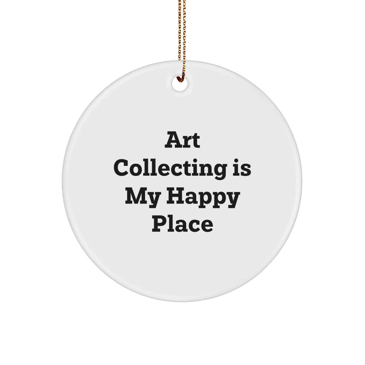 Art Collecting Gifts for Women - Funny Circle Ornament, Gifts from Friends for Art Lovers, Unique Christmas Unique Gifts - Image 1