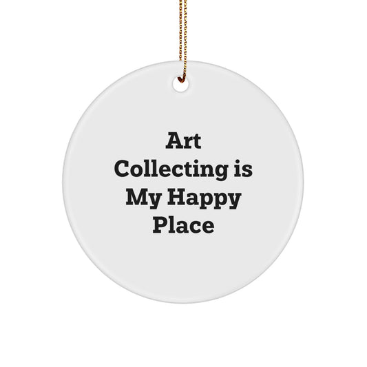 Art Collecting Gifts for Women - Funny Circle Ornament, Gifts from Friends for Art Lovers, Unique Christmas Unique Gifts - Image 1