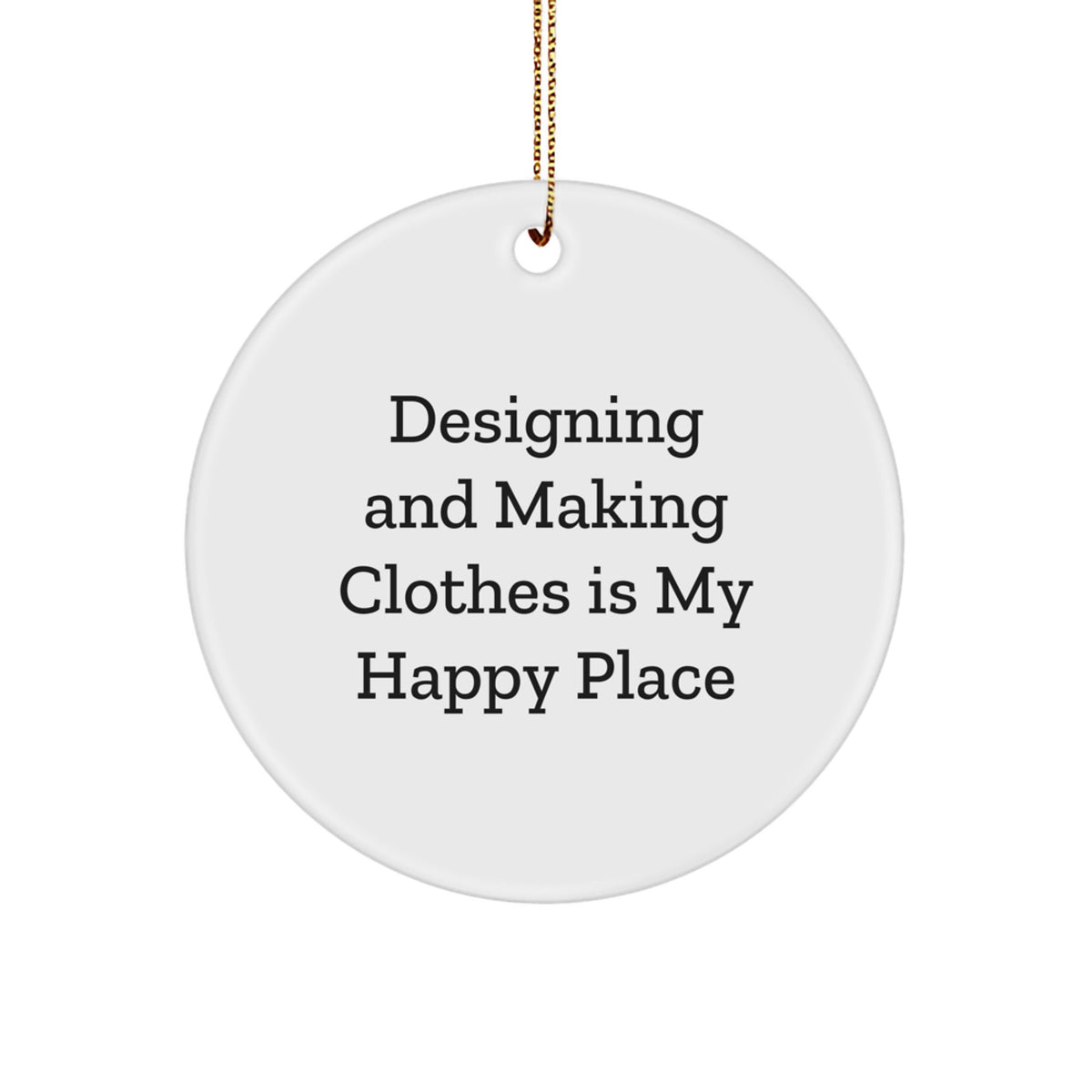 Christmas Gift for Her Present Designing and Making Clothes Ornament - Image 1
