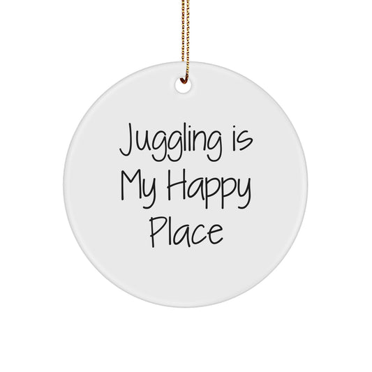Playful Juggling Novelty Christmas Ornament for Friends Gift - Image 1