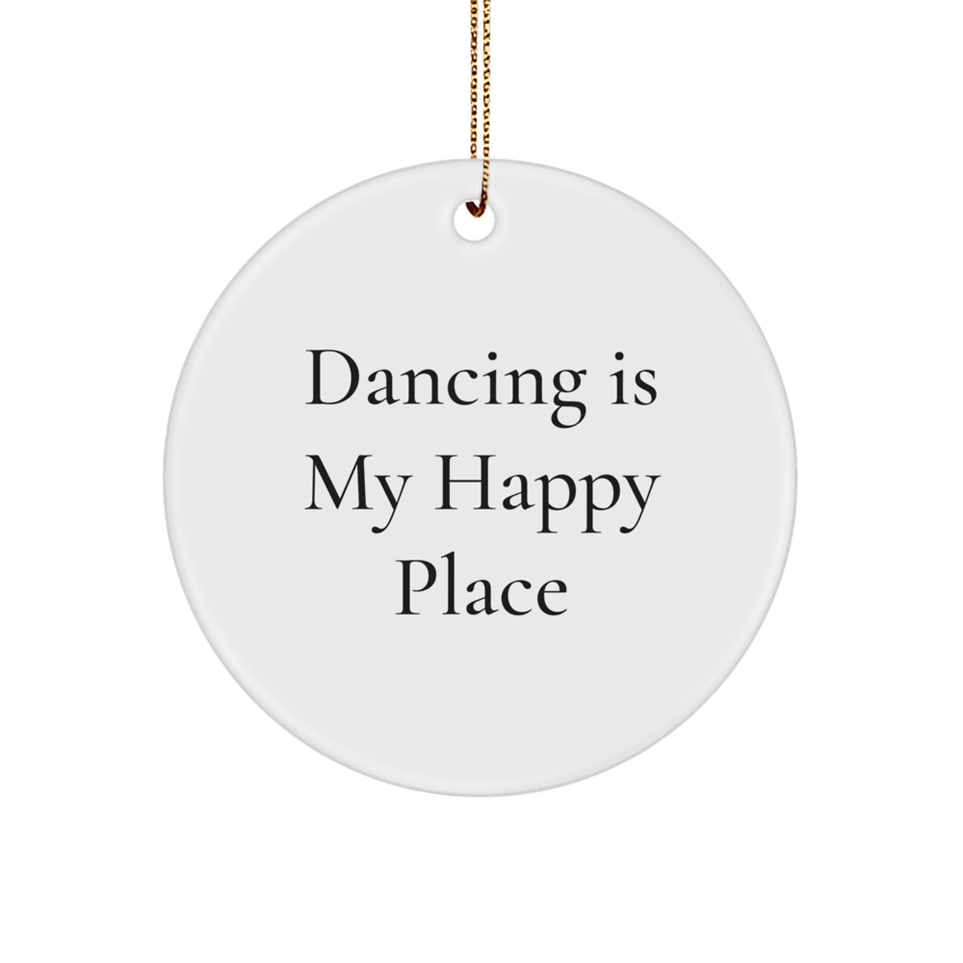 Family Treasure White Bright Christmas Ornament for Dancing Fans Gift - Image 1