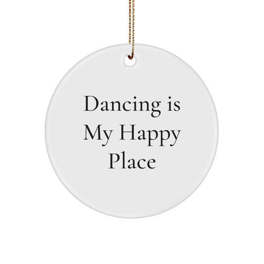 Family Treasure White Bright Christmas Ornament for Dancing Fans Gift - Image 1