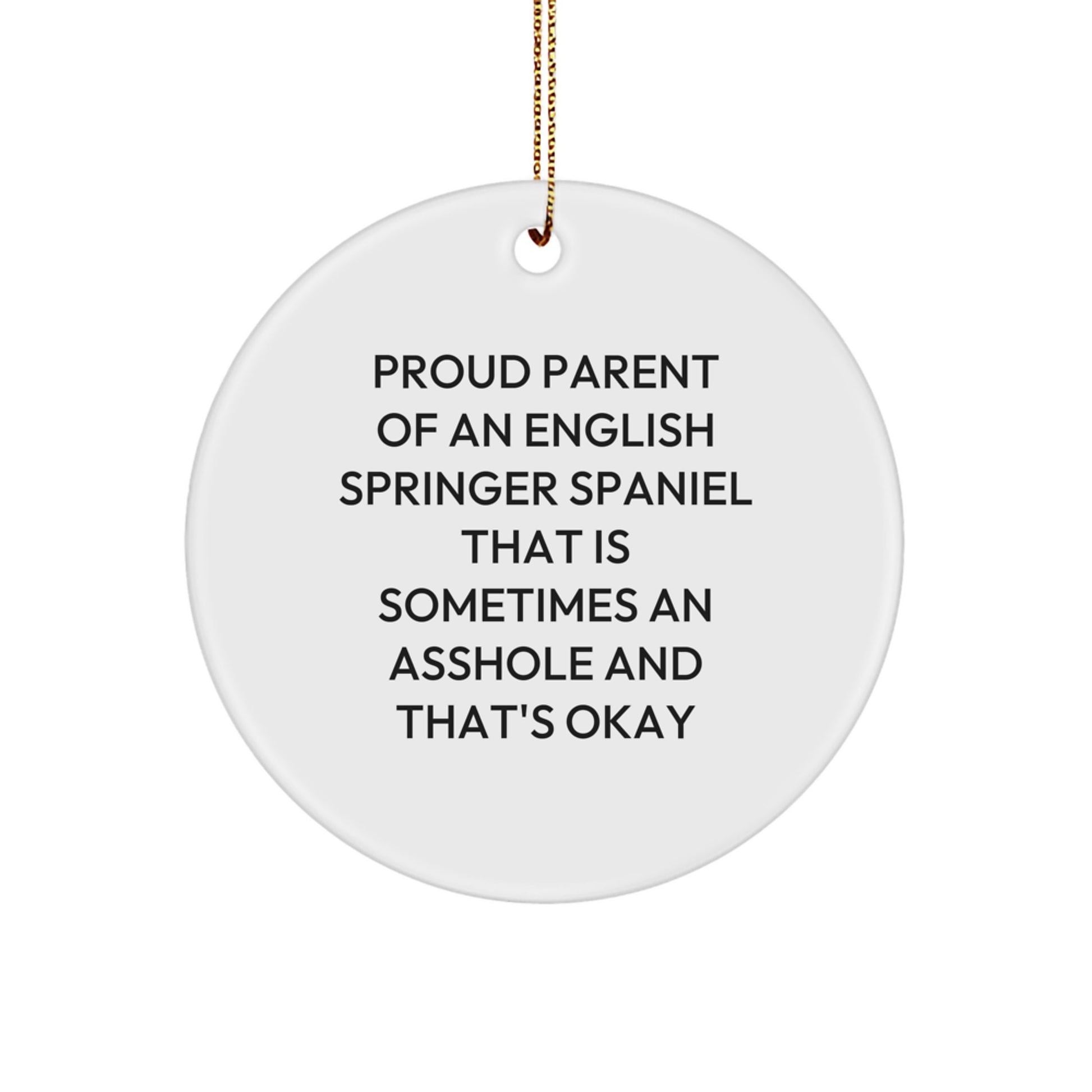 Funny English Springer Spaniel Dog Christmas Unique Gifts from Friends for Proud English Springer Spaniel Dog Owners, Cute Ornament - Image 1