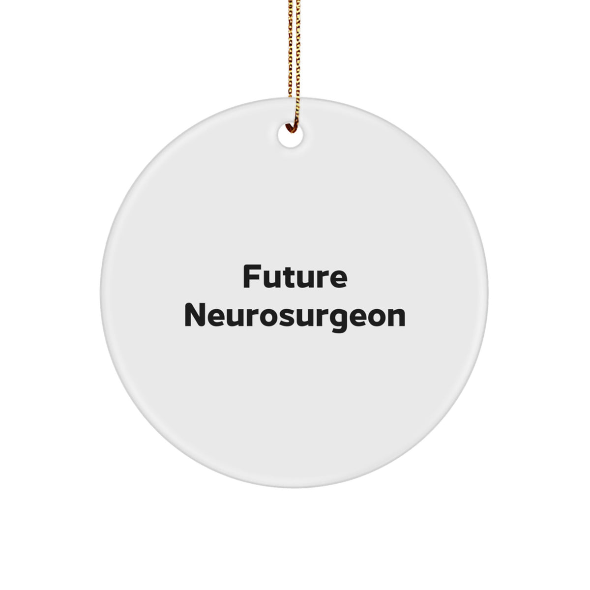 Funny Future Neurosurgeon Gifts from Friends, Inspirational Circle Ornament for Christmas Unique Gifts, 'Future Neurosurgeon' Quote for Neurosurgeon Men Women - Image 1