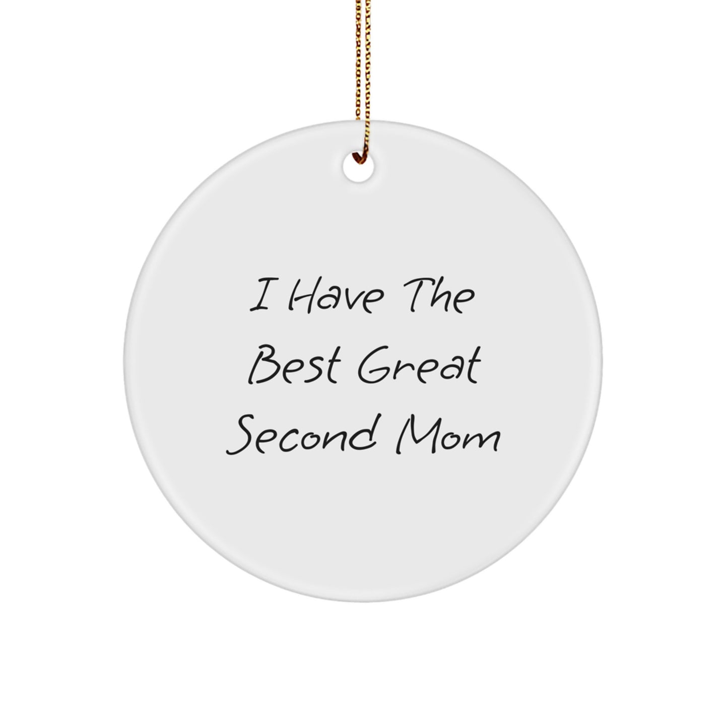 Joyful Second Mom Novelty Christmas Ornament for Grandma Gift - Image 1