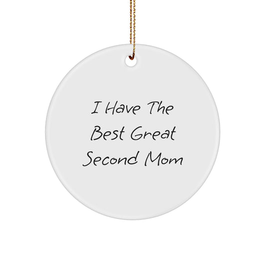Joyful Second Mom Novelty Christmas Ornament for Grandma Gift - Image 1