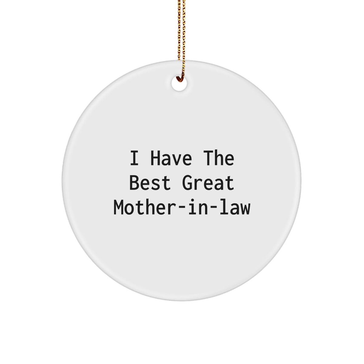 Christmas Gift Surprise Teens with a Funny Mother-in-law Ornament - Image 1