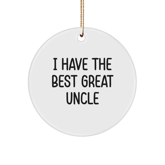 Cheeky Uncle Bright Festive Christmas Ornament for a Son Gift Essential - Image 1