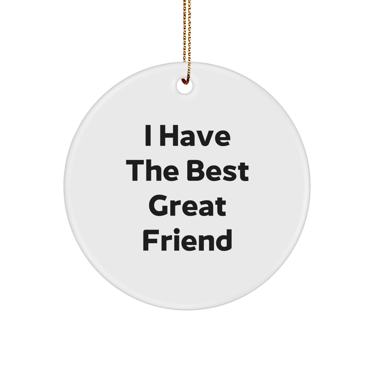 Friend Keepsake Christmas Ornament for Him Gift – Bright & Durable - Image 1