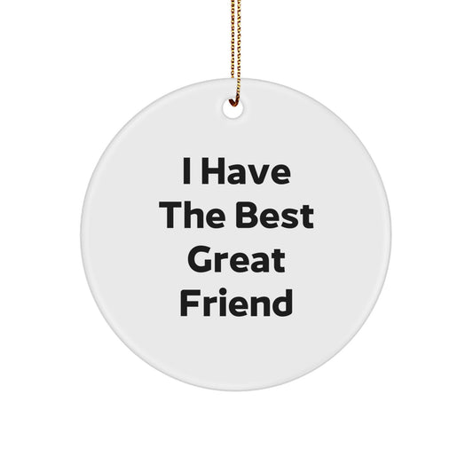 Friend Keepsake Christmas Ornament for Him Gift – Bright & Durable - Image 1