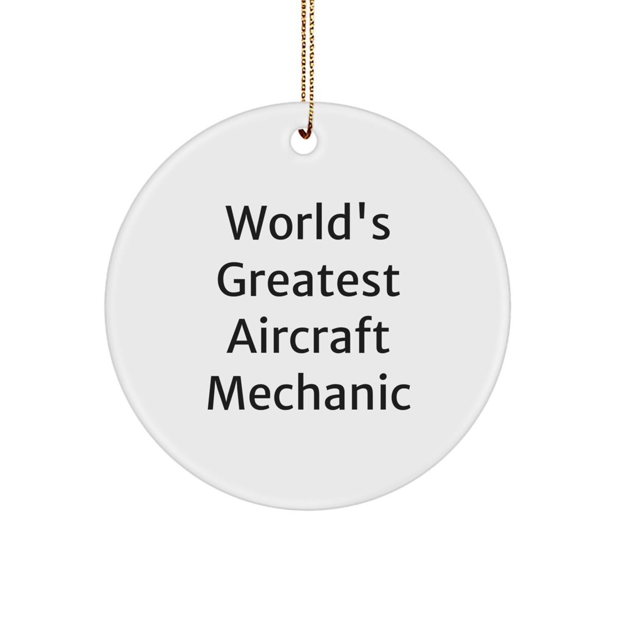 Christmas Gift for Teens Surprise Aircraft Mechanic Ornament - Image 1