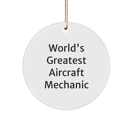 Christmas Gift for Teens Surprise Aircraft Mechanic Ornament - Image 1