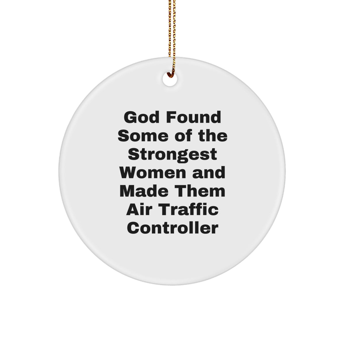 Inspirational Air Traffic Controller Christmas Ornament for Friends Gift - Image 1