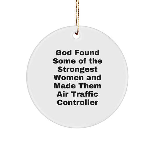 Inspirational Air Traffic Controller Christmas Ornament for Friends Gift - Image 1