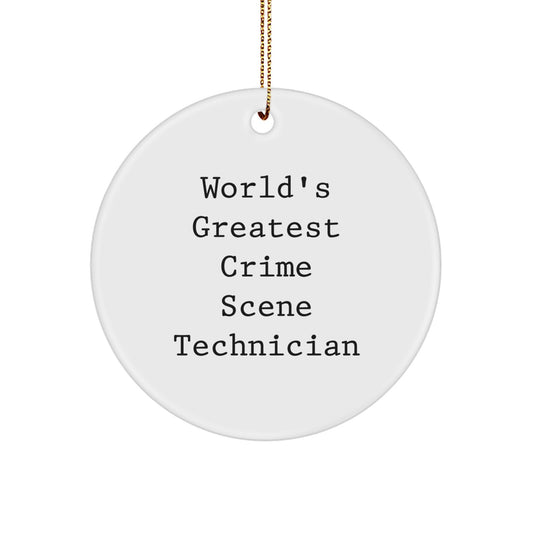 Christmas Gift World's Greatest Crime Scene Technician Christmas - Image 1