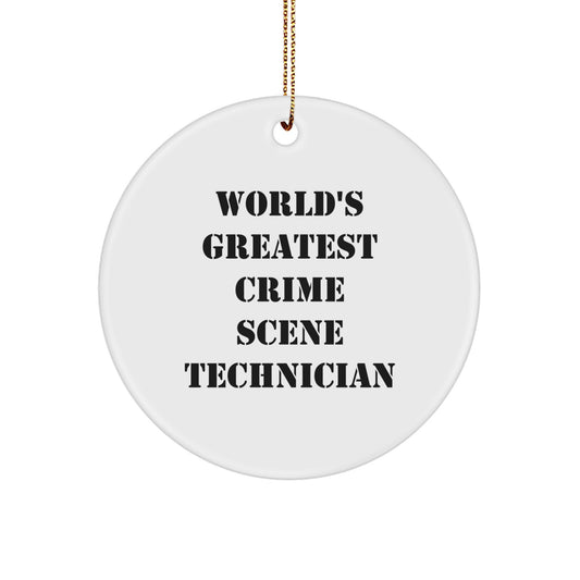 Collectible Christmas Ornament Gift World's Greatest Crime Scene - Image 1