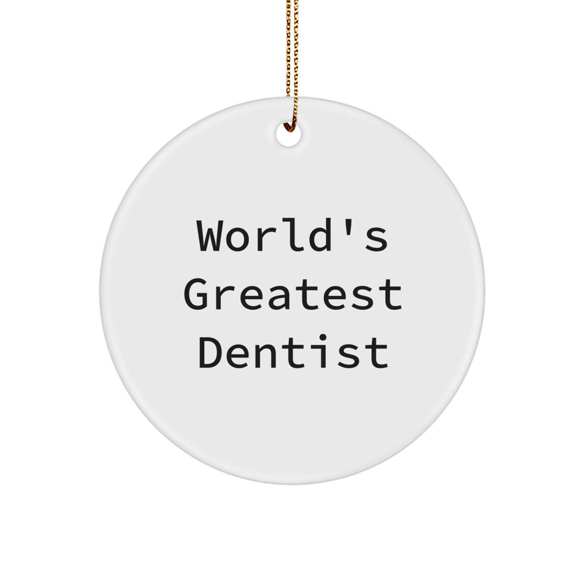 Dentist Circle Ornament Idea Christmas Gift for Coworkers - Image 1