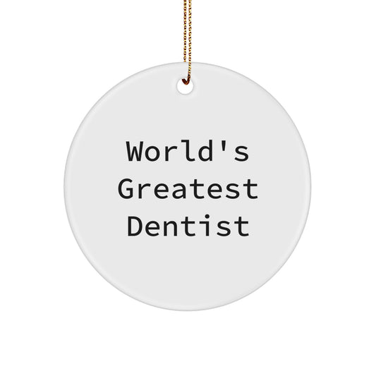 Dentist Circle Ornament Idea Christmas Gift for Coworkers - Image 1
