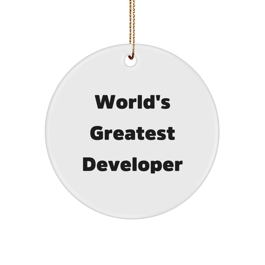 Playful Developer Christmas Ornament Gift for Friends - Image 1