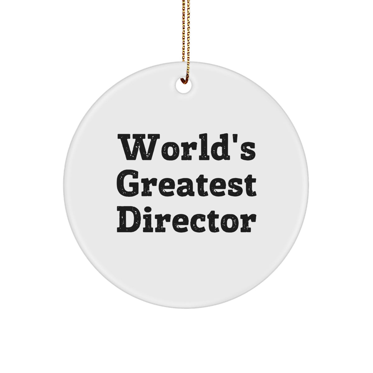 Christmas Gift World's Greatest Director Ornament Present for Her - Image 1