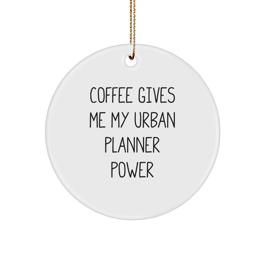 Christmas Unique Gift Urban Planner Ornament for Her Present Coffee Power - Image 1