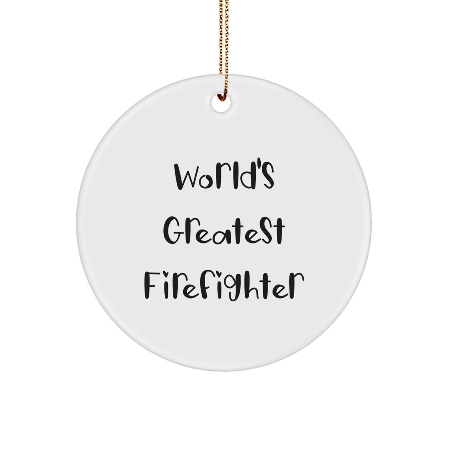 Firefighter Keepsake Christmas Ornament for Him Gift - Image 1