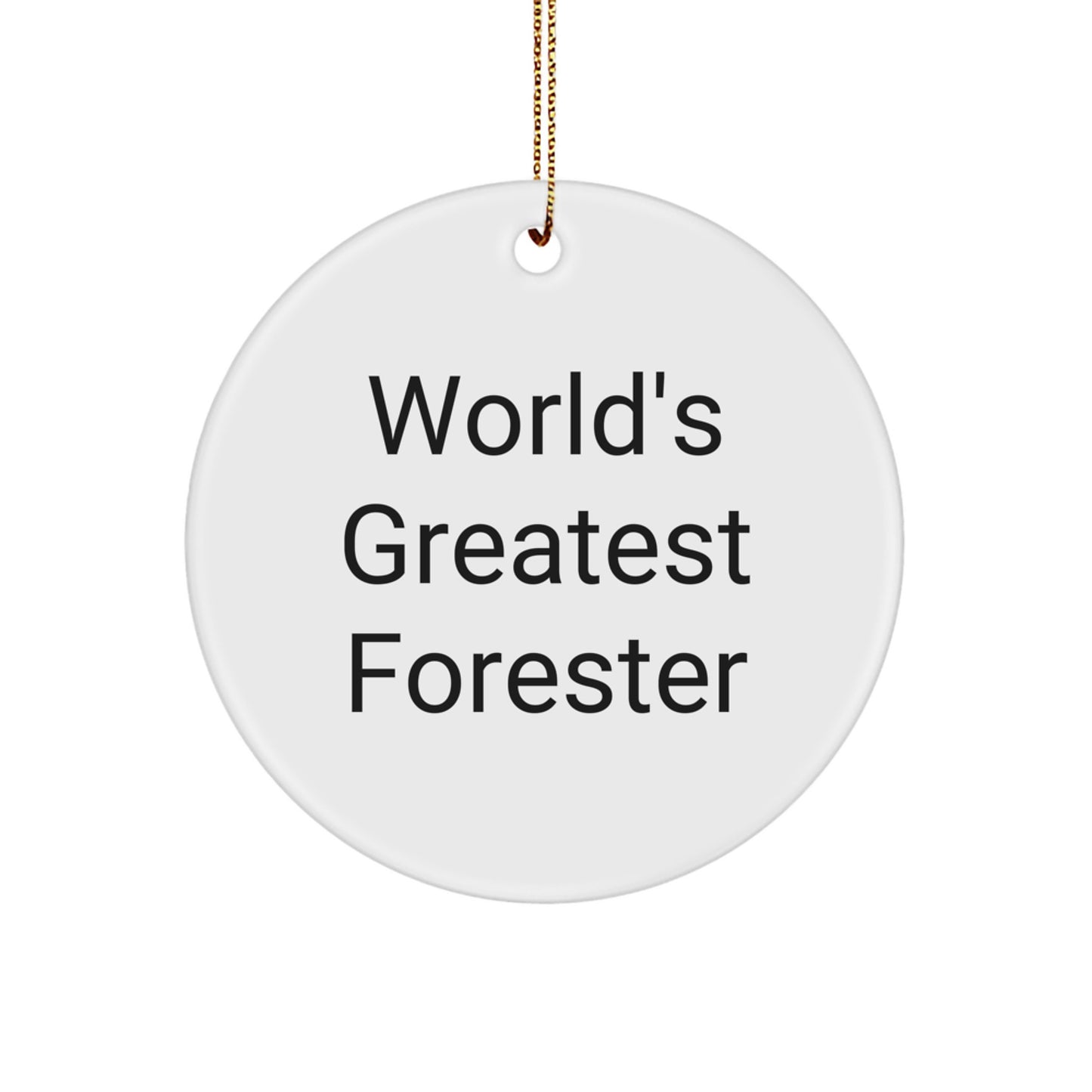 Forester Circle Ornament for Coworkers Idea – Christmas Gift - Image 1