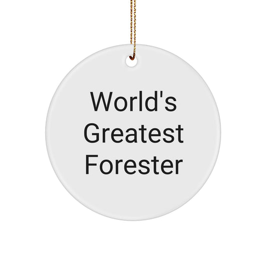 Forester Circle Ornament for Coworkers Idea – Christmas Gift - Image 1