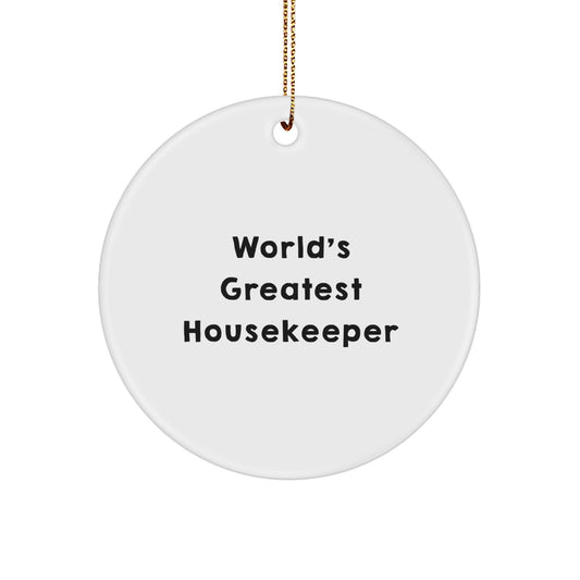 Housekeeper Ornament World's Housekeeper for Coworkers Holiday Gift - Image 1