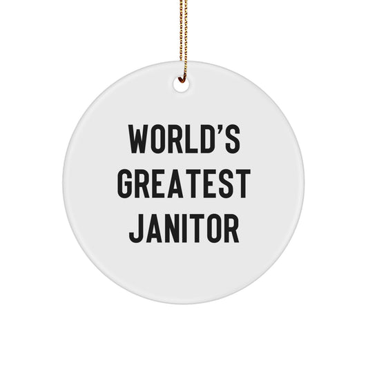 Janitor Keepsake Christmas Ornament for Him Gift - Image 1