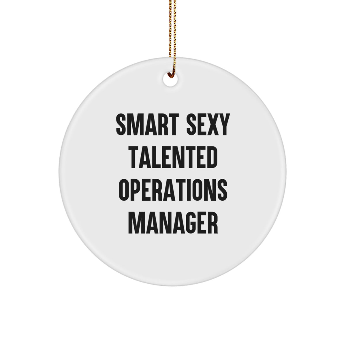 Funny Operations Manager Office Christmas Unique Gifts for Women 'Smart Sexy Talented' - Image 1