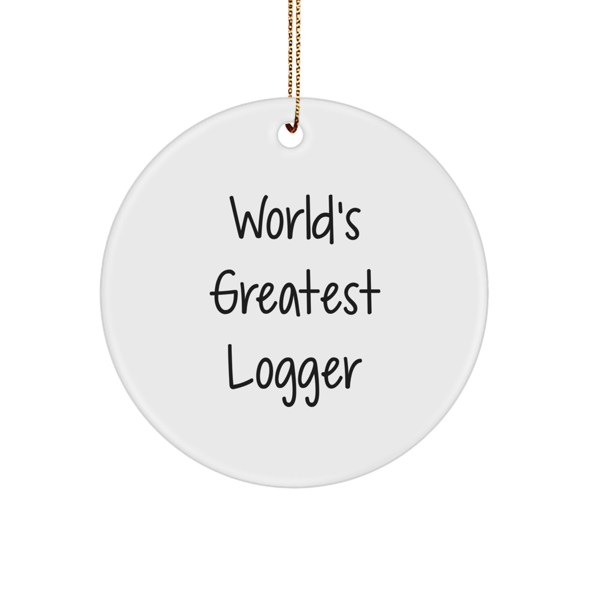 Logger Keepsake Ultimate Tree Decoration Christmas Ornament for Him Gift - Image 1
